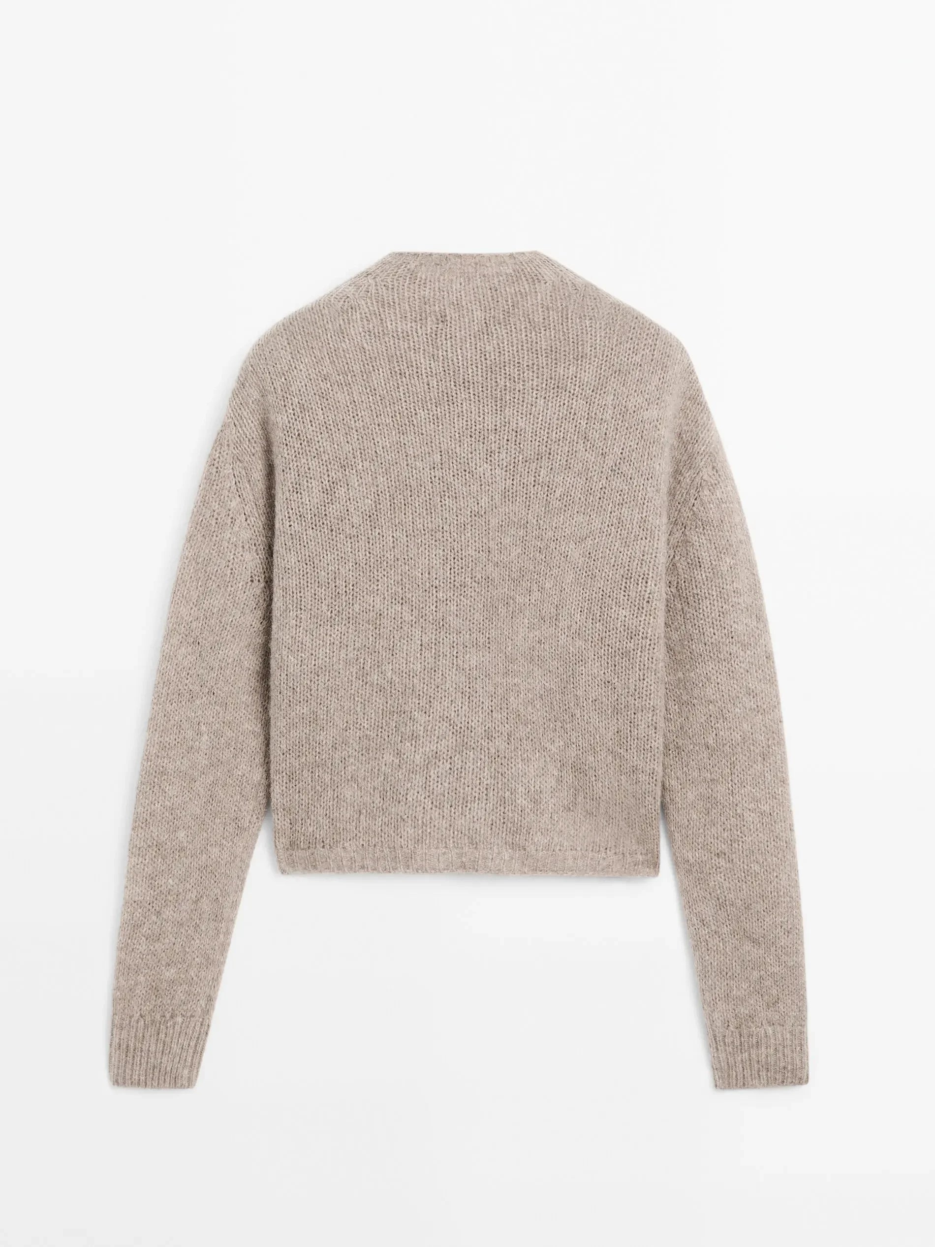 Casual And Simple Half-Turtleneck Cardigan Sweater